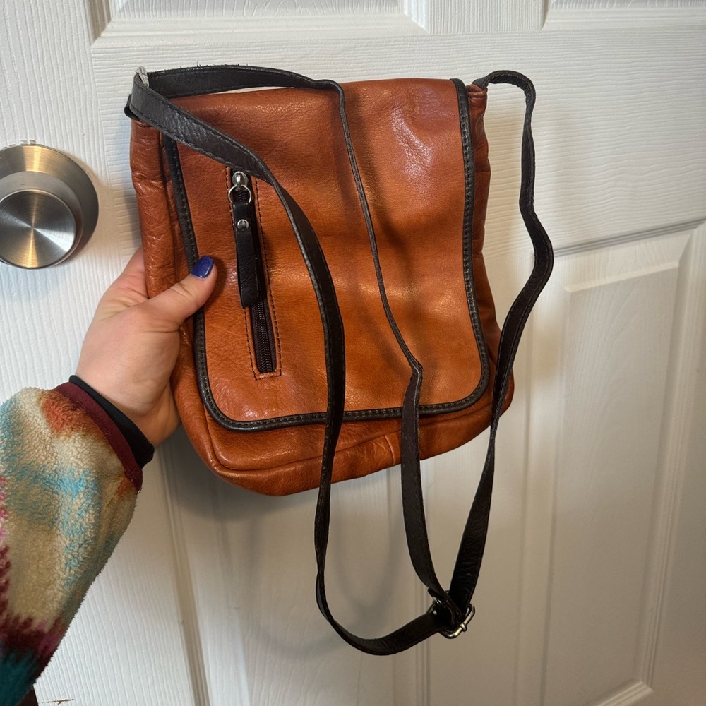 SOLD Italian Leather Crossbody